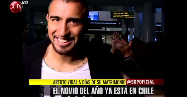 Arturo Vidal volvió a Chile para casarse el sábado 27 de diciembre