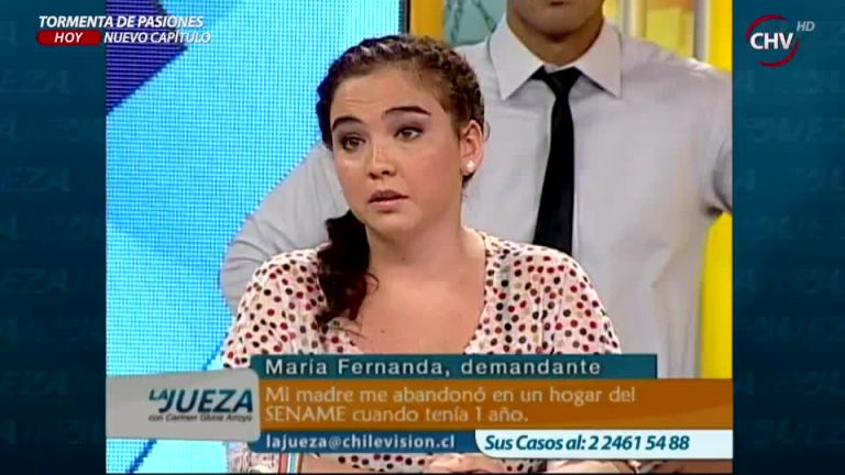 María Fernanda le exige a su madre que le dé una pensión, quien la dejó en el Sename cuando tenía un año (Parte 1)
