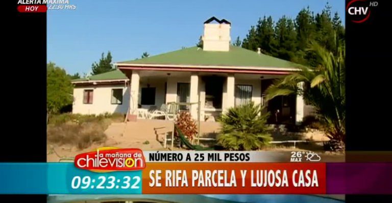 Inmobiliaria rifa lujosa vivienda en Casablanca a sólo 25 mil pesos el número