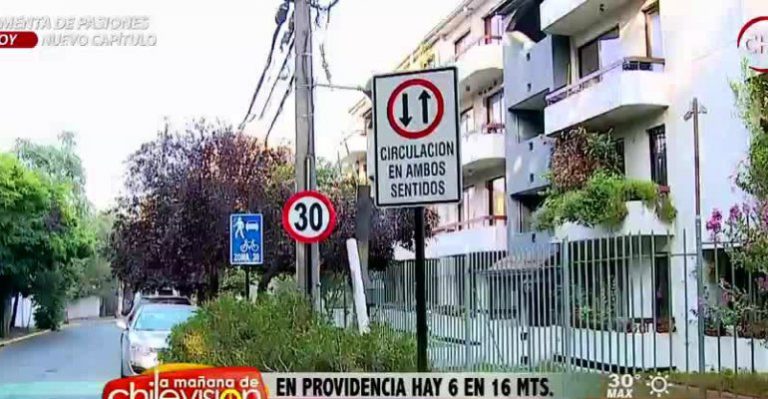 Insólita proliferación de señaléticas en Providencia
