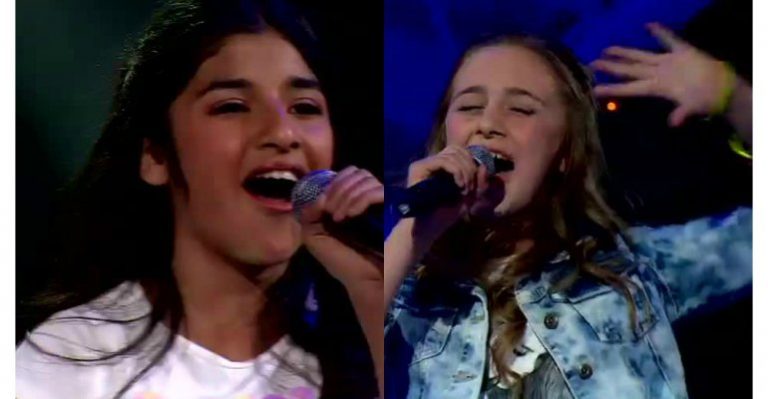 Catalina e Isidora vivieron un intenso duelo cantando Fireworks de Katy Perry