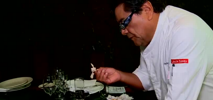 Coco Pacheco pone a prueba los platos de los jurados de Masterchef