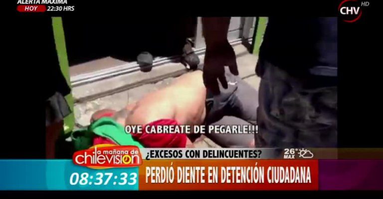 Delincuente perdió un diente en detención ciudadana en San Antonio y genera controversia en la web