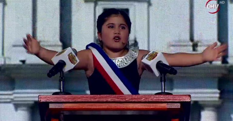 Luciana de Los Fantásticos sorprendió con rutina sobre política