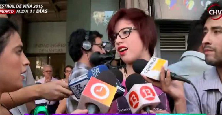 Camila Améstica dio declaraciones sobre la demanda contra su padre