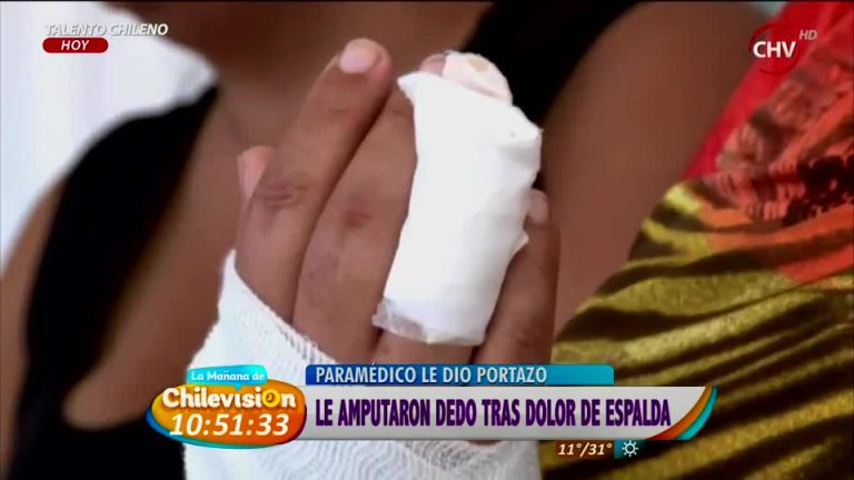 Iba por un dolor de espalda y terminó con un dedo amputado (1/2)