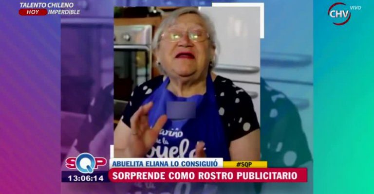 Abuelita Eliana sorprende como rostro publicitario
