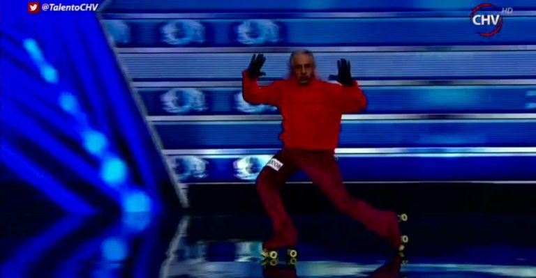 Don Leopoldo encantó con su patinaje artístico pero no le alcanzó en Talento Chileno