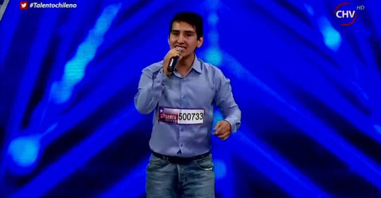 Diego puso todas sus ganas en su show pero no consiguió quedar en Talento Chileno