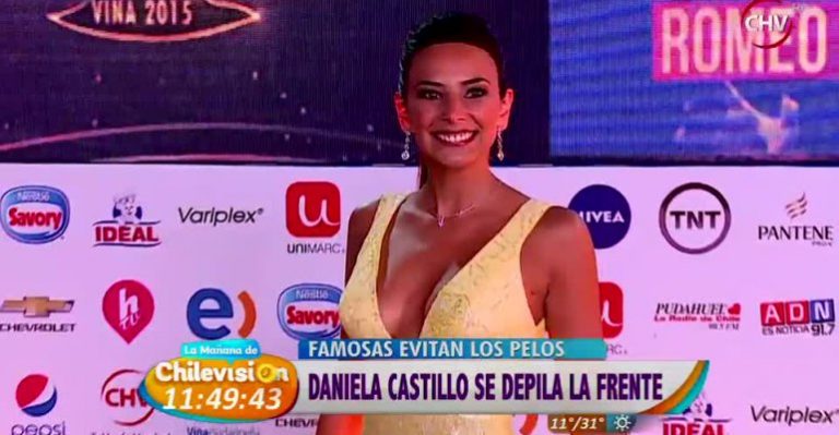 Daniela Castillo se depiló la frente para la Gala de Viña: ¿Cómo le quedó?