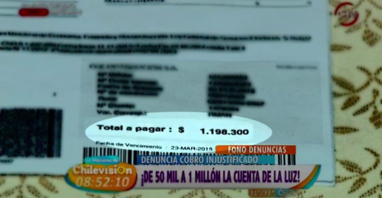 Familia denuncia cobro de luz abusivo por parte de empresa de Rancagua