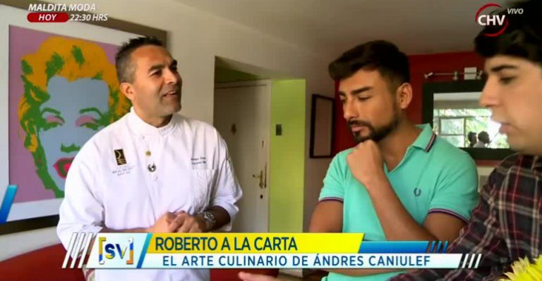 Andrés Caniulef cocinó y contó varios secretos de la televisión