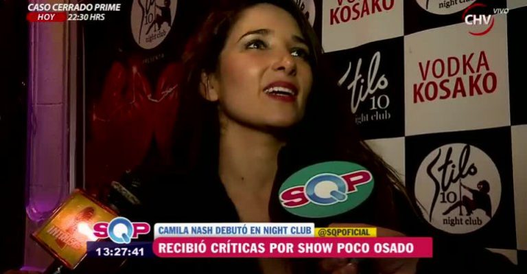 Camila Nash recibió duras críticas por su debut poco osado en Night Club