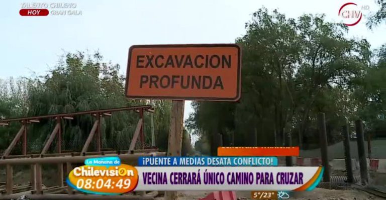 Vecinos de Paine indignados por construcción abandonada de importante puente