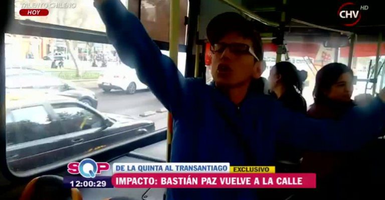 Bastián Paz volvió a trabajar en buses del Transantiago