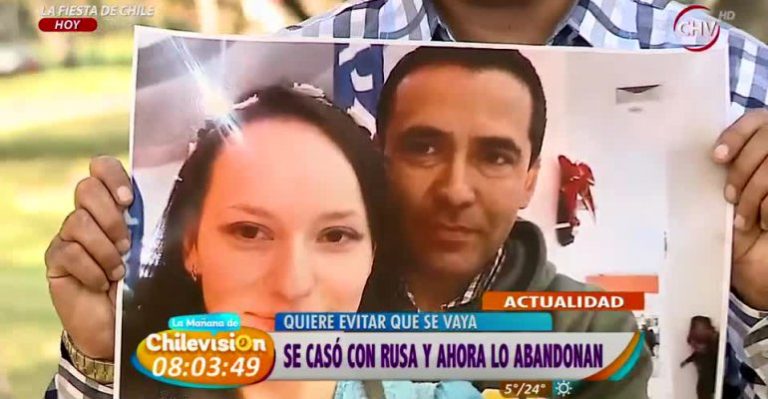 Hombre quiere evitar que su esposa rusa se vaya del país