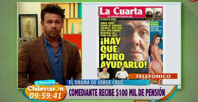 El drama de Jorge Cruz por pensión de solo $100 mil
