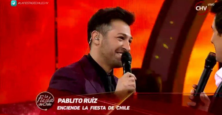 Pablito Ruiz llegó a la Fiesta de Chile para animar la noche