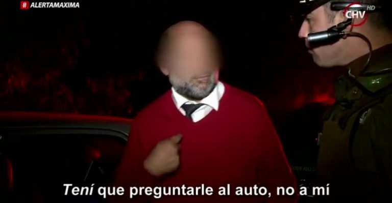 El extraño comportamiento de un hombre en estado de ebriedad en San Ramón - Parte 1