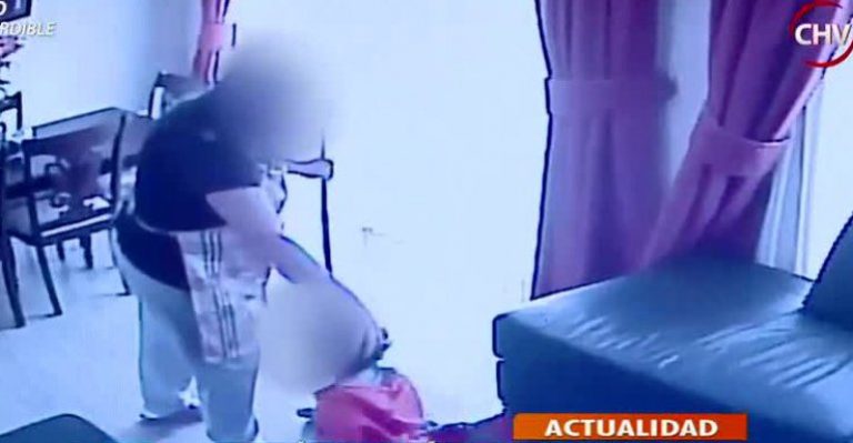 Familia grabó a nana pegándole a su hijo de 1 año y 4 meses - Parte 1