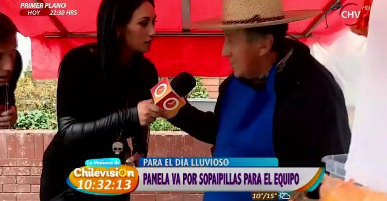Pamela Díaz y Felipe Vidal desataron las risas al comprar sopaipillas en plena calle - Parte 2