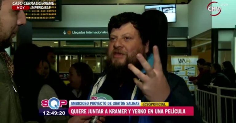 Guatón Salinas quiere una película con Kramer y Yerko Puchento