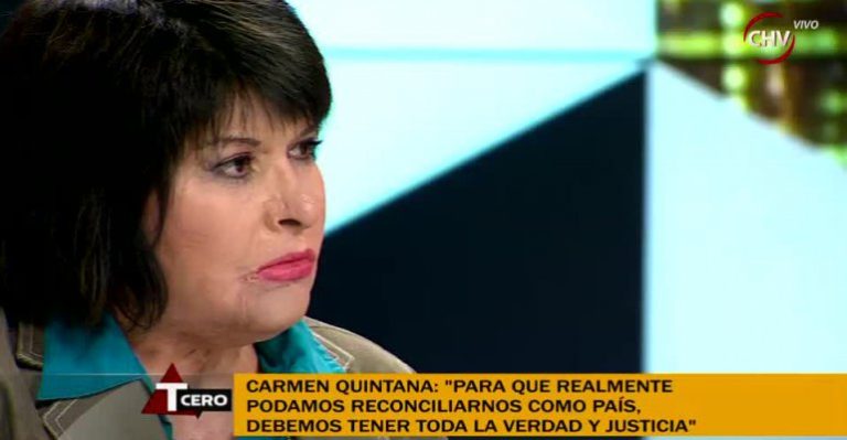 Carmen Gloria Quintana: “Encuentro muy grave que el ejército siga mintiendo a todos los chilenos”