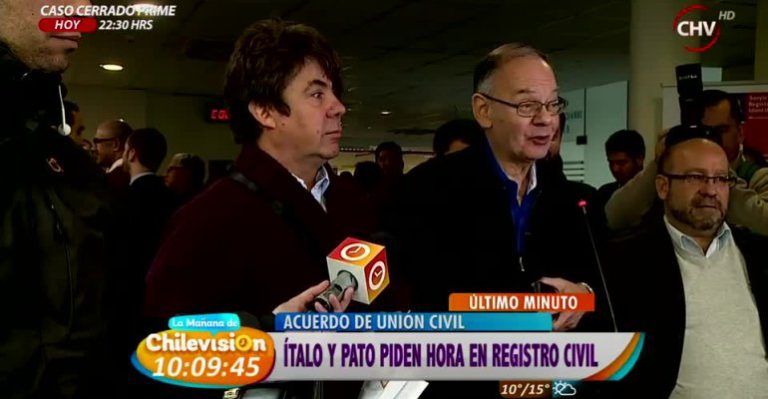 Ítalo Passalacqua se emocionó tras pedir hora para su unión civil