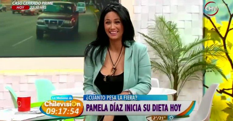 Mira el divertido pesaje de Pamela Díaz antes de iniciar su dieta