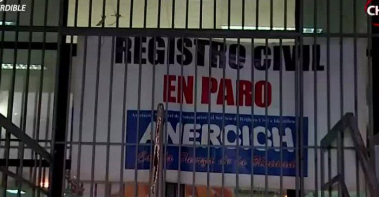 Paro en Registro Civil por mejoras salariales