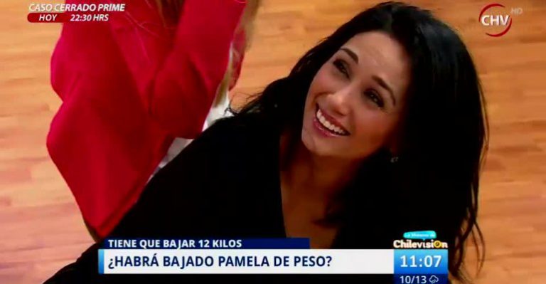 Así reaccionó Pamela Díaz a la prueba del peso en el Matinal