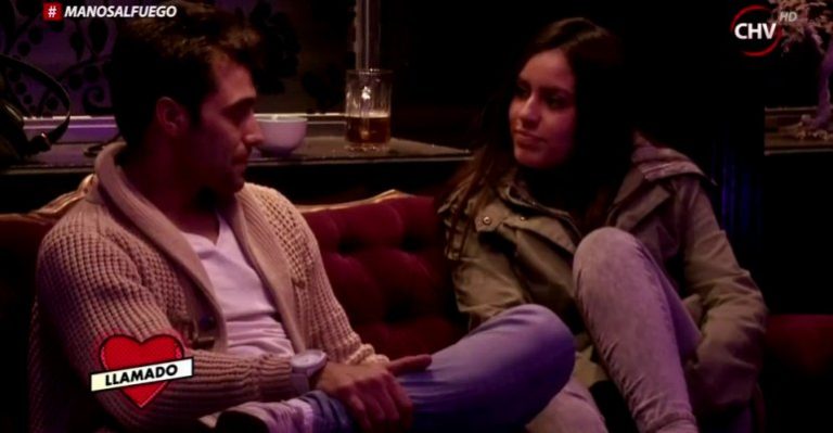 Este fue el coqueto beso entre Mónica y el modelo argentino