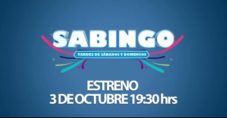 Sabingo: desde el 3 de octubre a las 19:30 horas por Chilevisión