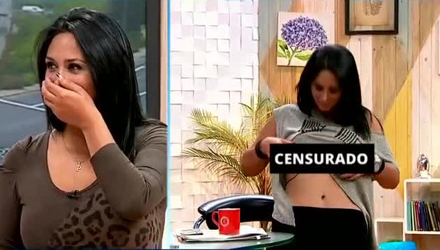 Esto es lo que hace Pamela Díaz durante los comerciales de La Mañana de CHV