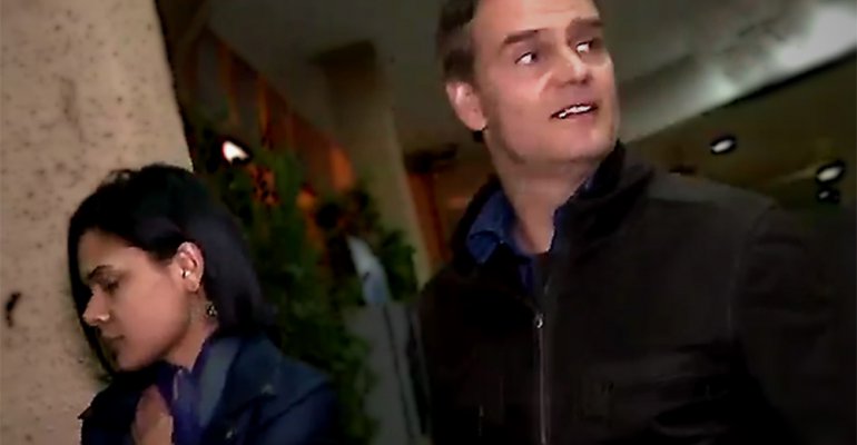 Encontramos a Amaro Gómez-Pablos y Marly Aponte juntos en un cine de la capital