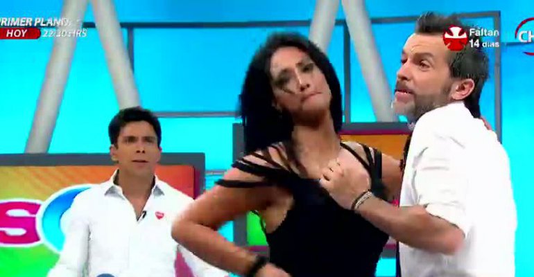 Pamela Díaz sorprende a todos al bailar en vivo un reggaetón