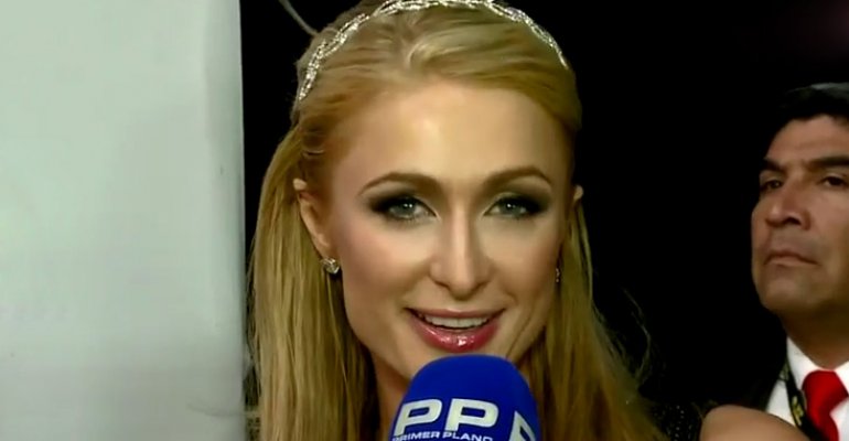 Paris Hilton fue entrevistada en exclusiva por Andrés Caniulef