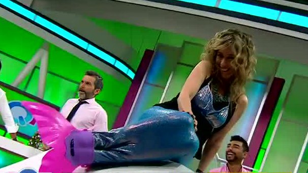 Paulina Rojas se vistió de sirena en SQP imitando a Pamela Díaz