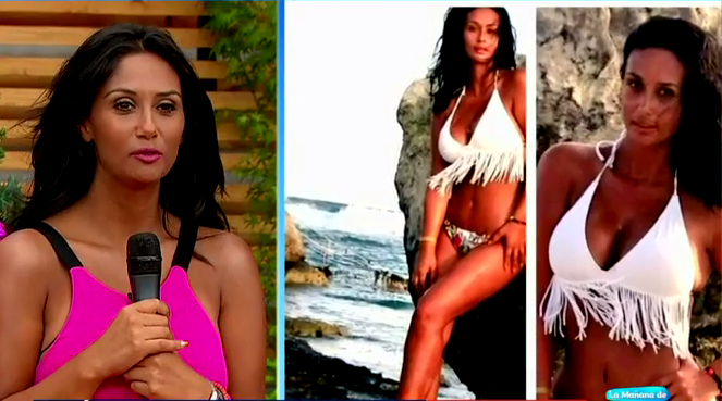 Pamela Díaz volvió de sus vacaciones y le trajo curiosos regalos al panel