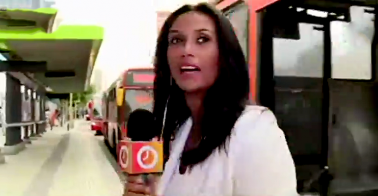 Pamela Díaz y sus aventuras en el transporte público