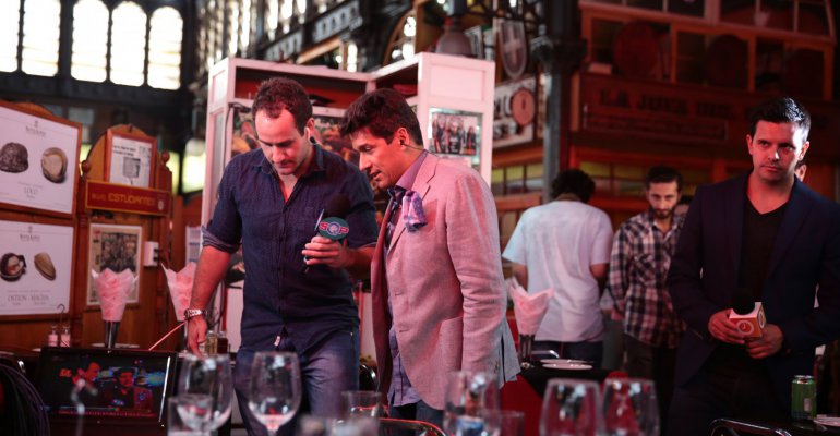 Rafael Araneda se dio cita con la prensa en el Mercado Central