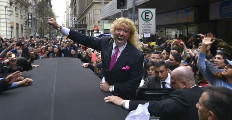 Leonardo Farkas compartió con la gente en Vallenar