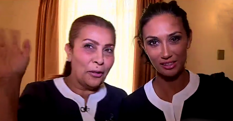 Pamela Díaz fue mucama por un día junto a “la jurado del pueblo” de Viña 2016 - Parte 2
