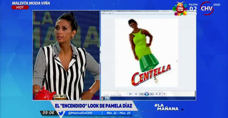 Pamela Díaz y su reacción a los memes por su vestido en redes sociales