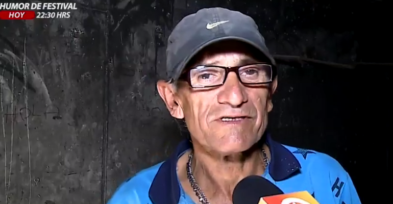 Hombre vive bajo tierra en pleno centro de Santiago