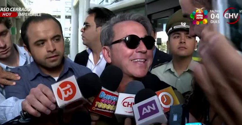 Ricardo Montaner arribó esta mañana a Chile