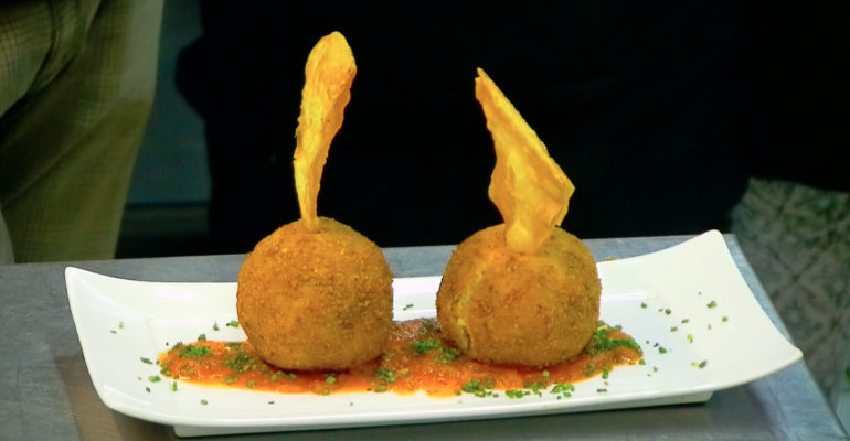 Receta de Bolas de Risotto del Restaurant 