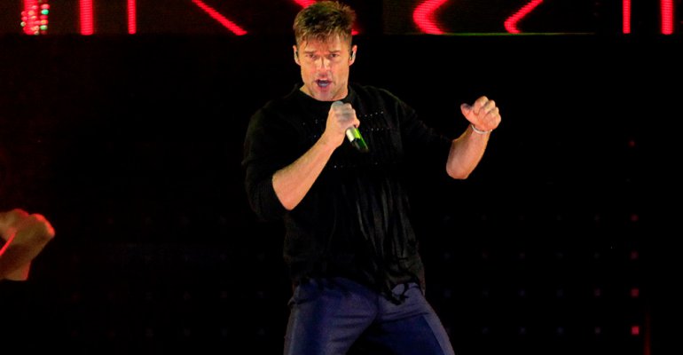 Ricky Martin desató la locura en concierto en Santiago