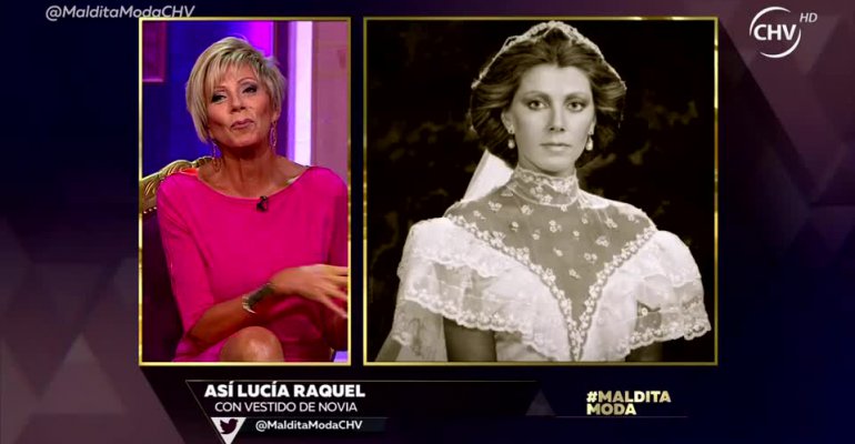 Así lucía Raquel Argandoña cuando contrajo matrimonio