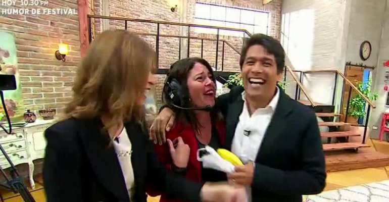 Rafael Araneda llegó a animar La Mañana